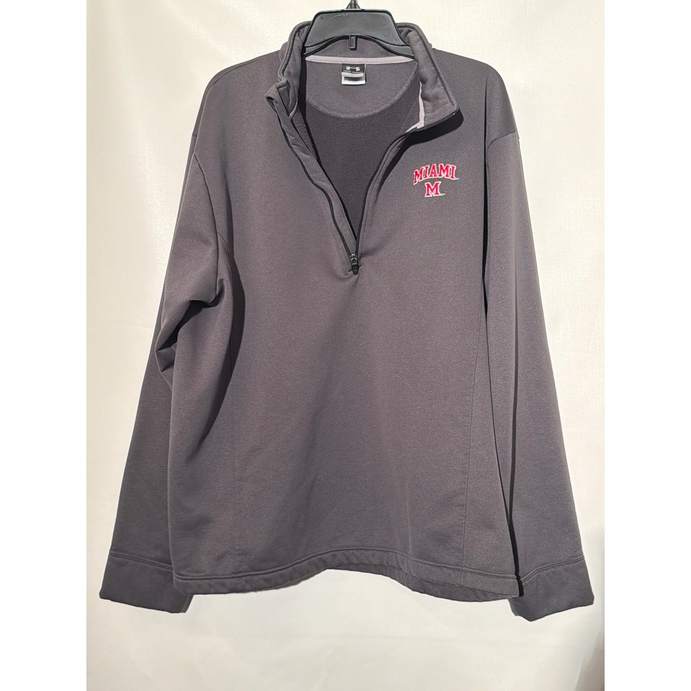 Under Armour Men's XL Gray Quarter Zip Pullover Athletic Shirt - Picture 6 of 6
